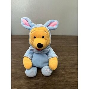 Vintage 1999 Disney Easter Bunny Pooh Plush 8"